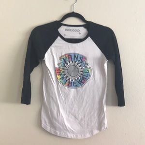 VANS “Off the Wall” Quarter sleeve baseball tee